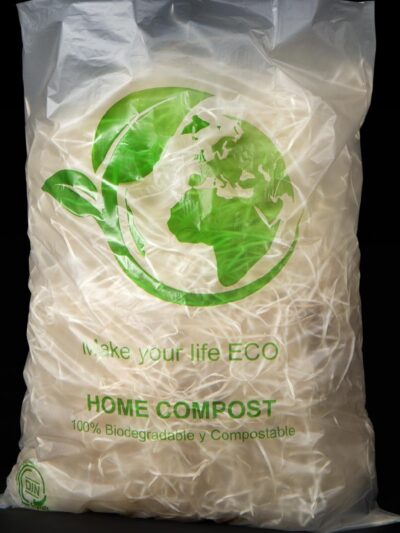 Bolsa compostable FLAT block PERLADA 30X40