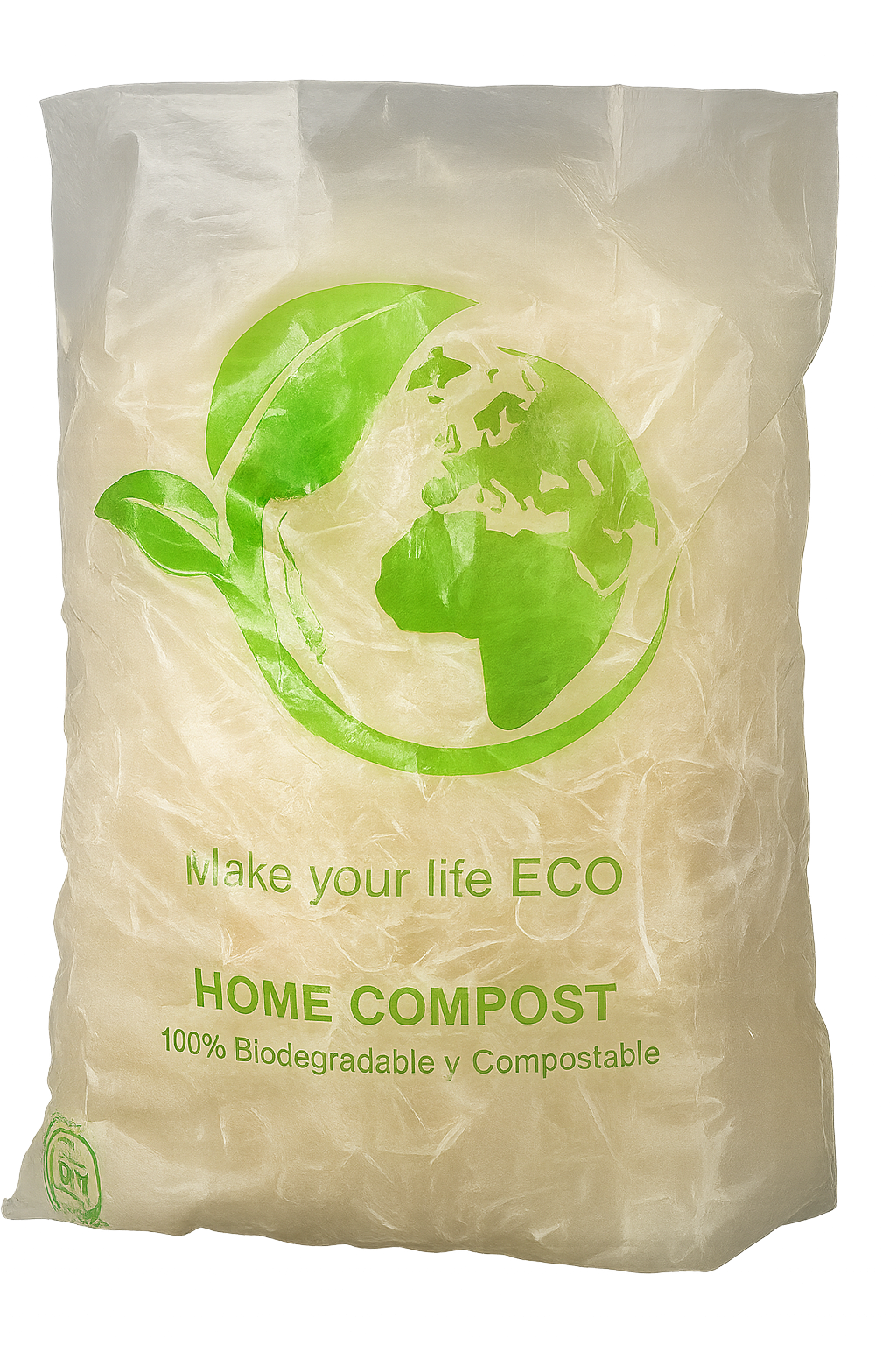 bolsa compostable perlada 15x30